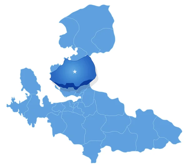 Map of Izmir - Menemen is pulled out — Stock Illustration Map of Izmir - Menemen is pulled out Stock Illustration