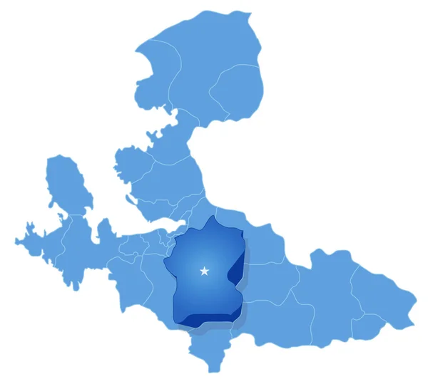 Map of Izmir - Torbali is pulled out — Stock Illustration Map of Izmir - Torbali is pulled out Stock Vector