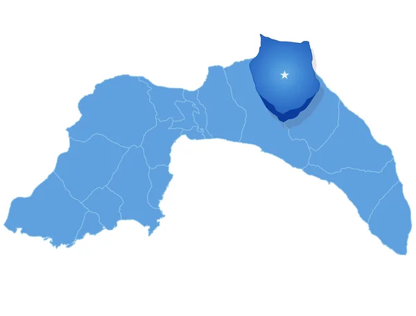 Map of Antalya - Ibradi is pulled out — Stock Illustration Map of Antalya - Ibradi is pulled out Royalty Free Stock Vectors