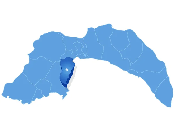 Map of Antalya - Kemer is pulled out — Stock Illustration Map of Antalya - Kemer is pulled out Royalty Free Stock Vectors
