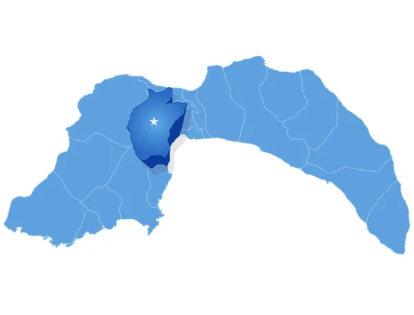 Map of Antalya - Konyaalti is pulled out — Stock Illustration Map of Antalya - Konyaalti is pulled out Stock Vector