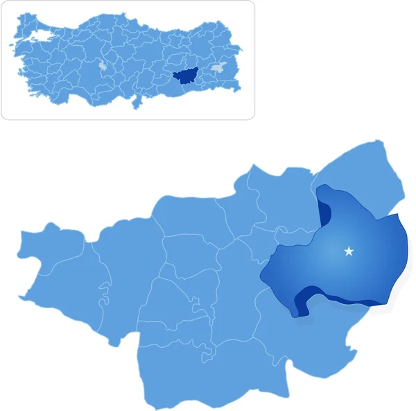 Map of Diyarbakir - Silvan is pulled out — Stock Illustration Map of Diyarbakir - Silvan is pulled out Royalty Free Stock Vectors