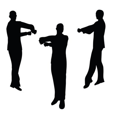 poz suçlamaya içinde adam siluet