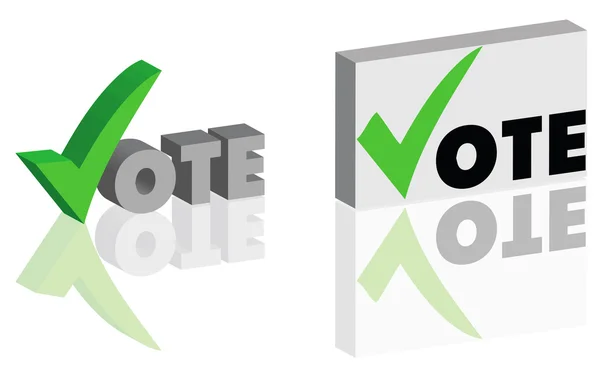 Symboles de vote conception vectorielle — Image vectorielle