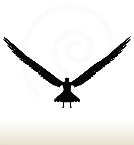 Aquila silhouette — Vettoriale Stock