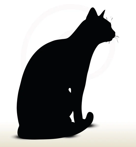 Cat silhouette — Stock Vector