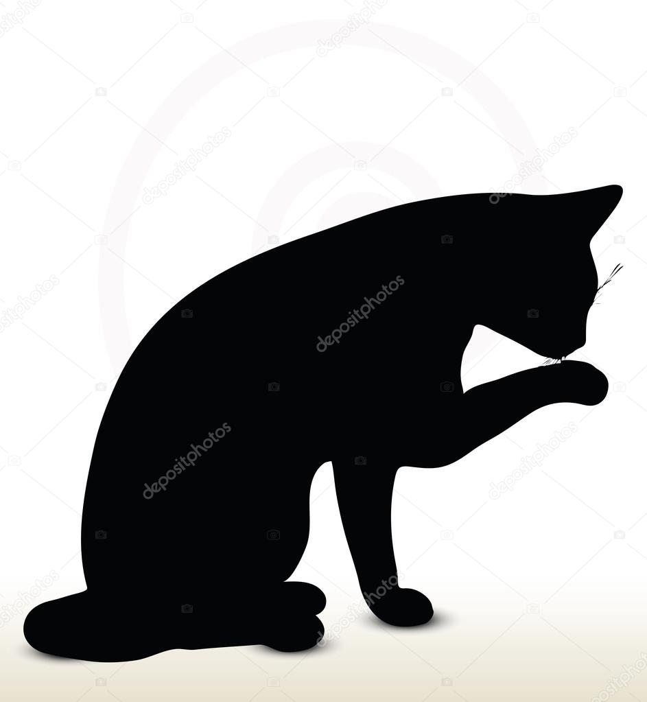 Silhouette Chat Couche Images Vectorielles Silhouette Chat Couche Vecteurs Libres De Droits Depositphotos