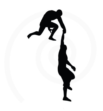 Üst düzey climber erkeği çizimi