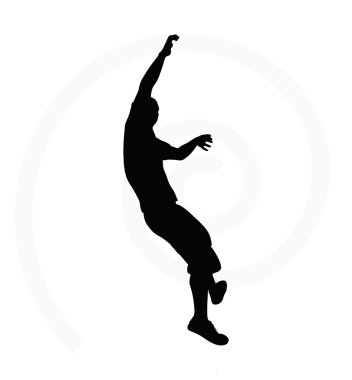 Üst düzey climber erkeği çizimi 