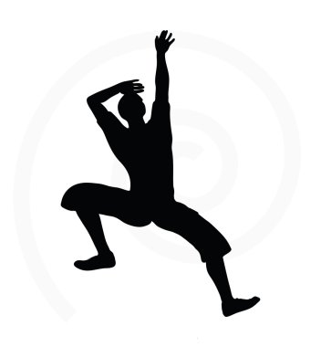 Üst düzey climber erkeği çizimi