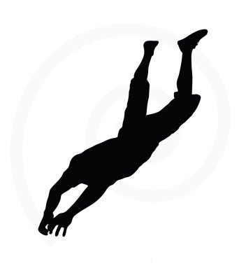 Beyaz arkaplanda insan silueti izole edildi