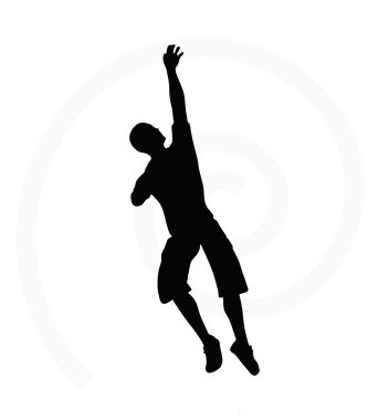 Beyaz arkaplanda insan silueti izole edildi