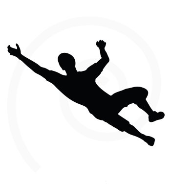 Beyaz arkaplanda insan silueti izole edildi