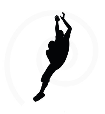 Beyaz arkaplanda insan silueti izole edildi