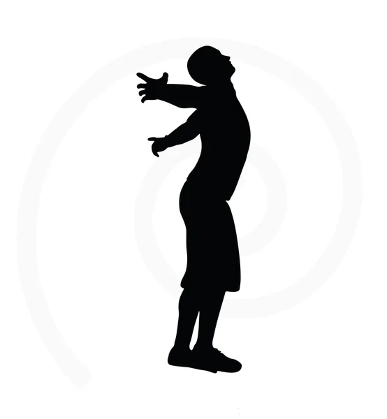 Man silhouette isolated — Stock Vector