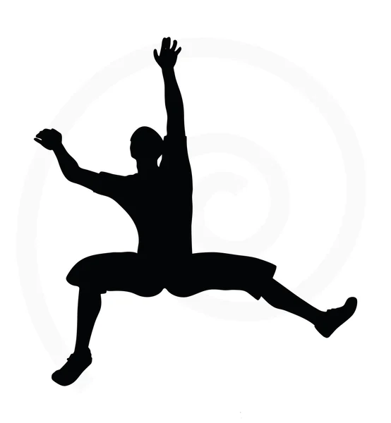 Illustration of senior climber man — Stock Vector