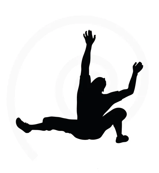 Illustration of senior climber man — Stock Vector