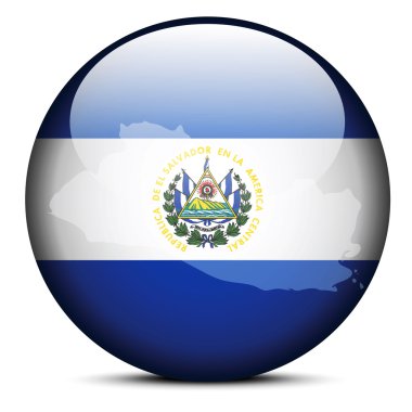 Bayrak düğmesini Cumhuriyeti El Salvador Haritası