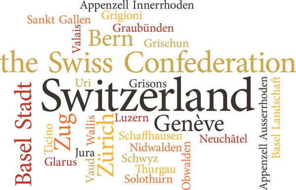 Illustration of the Swiss Cantons