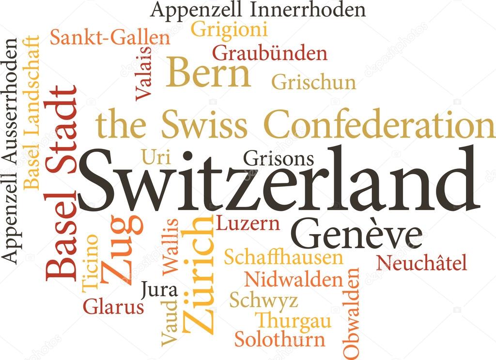 Illustration of the Swiss Cantons
