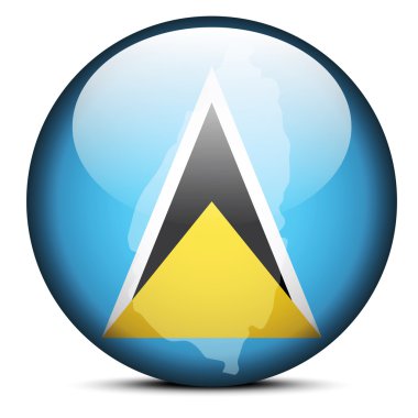 Saint Lucia bayrak düğmesini göster