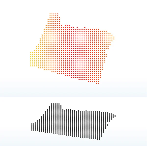 La mappa di Stati Uniti d'America Oregon State con Dot Pattern — Vettoriale Stock