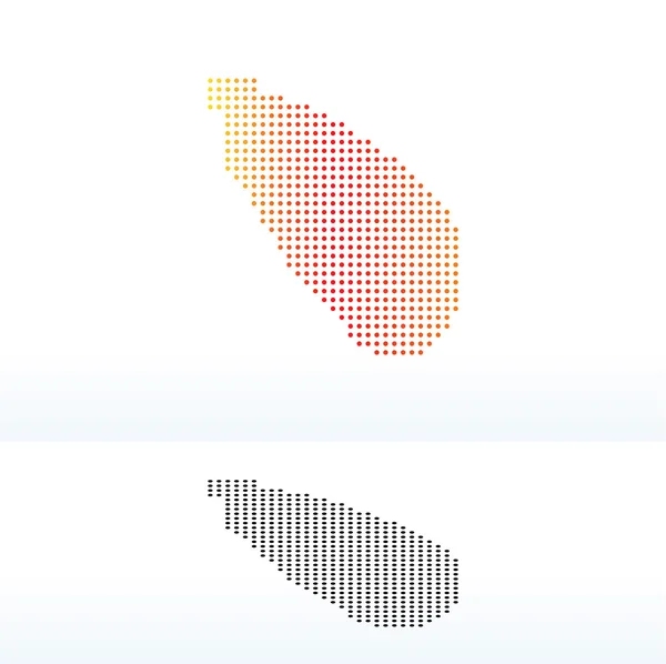 Mapa Tromelin Island s Dot Pattern — Stockový vektor