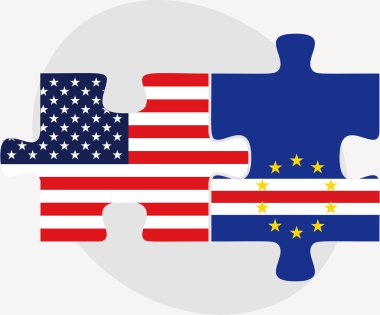 ABD ve Cabo Verde bayrakları bulmaca 