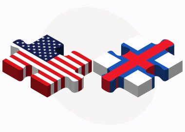 ABD ve bulmaca Bayraklarda Faroe Adaları 