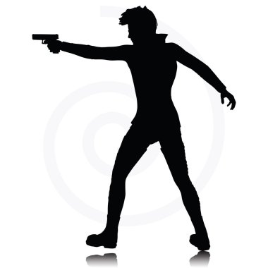 silahı olan adam