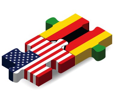 ABD ve Zimbabwe bayrakları bulmaca 