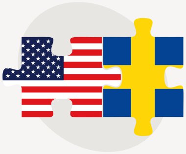 ABD ve İsveç bayraklarını bulmaca 