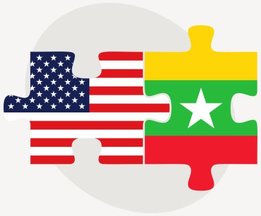 ABD ve Myanmar bayrakları bulmaca