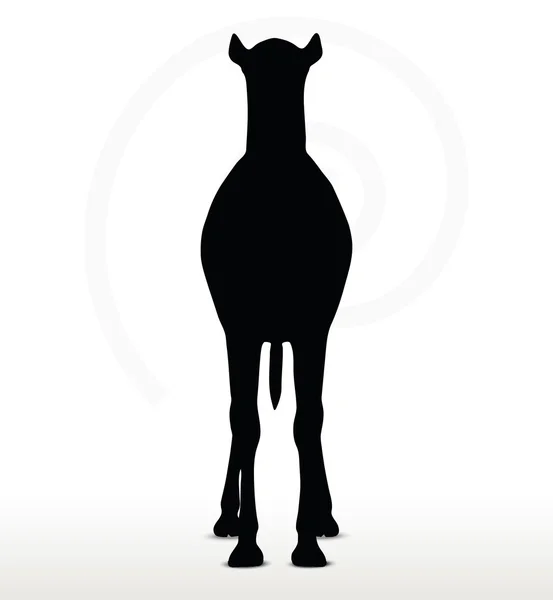 Camel in default pose — Stock Vector