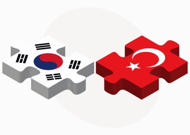 Güney Kore ve Türkiye bayrakları bulmaca
