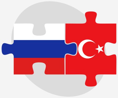 Rusya Federasyonu ve Türkiye bayrakları bulmaca