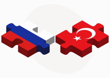 Rusya Federasyonu ve Türkiye bayrakları bulmaca