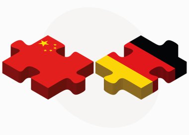 Çin ve Almanya bayrakları bulmaca