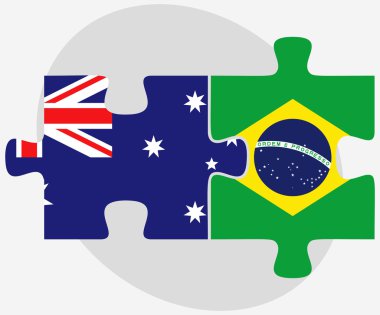 Avustralya ve Brezilya bayrakları bulmaca
