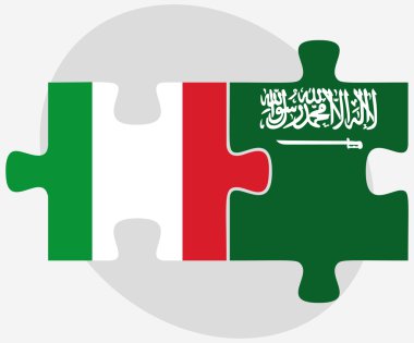 İtalya ve Suudi Arabistan bayrakları bulmaca 