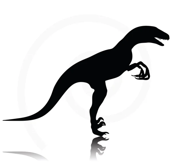 Dinosaurs raptor — Stock Vector