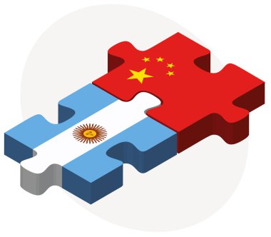 Arjantin ve Çin bayrakları bulmaca 