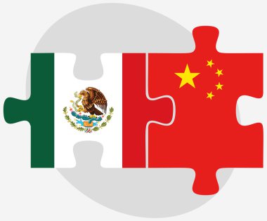 Meksika ve Çin bayrakları bulmaca