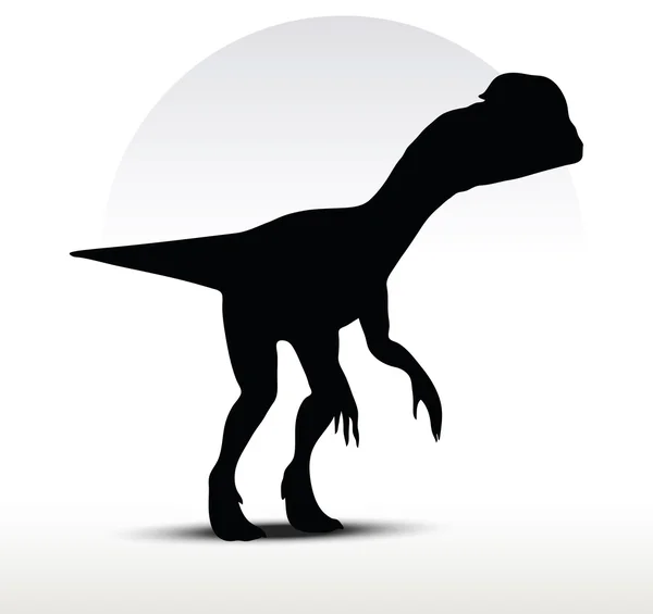 Dinosaurs dilophosaurus — Stock Vector