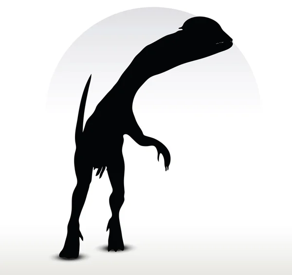 Dinosaurs dilophosaurus — Stock Vector