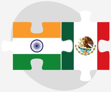 Hindistan ve Meksika bayrakları bulmaca 