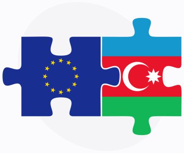Avrupa Birliği ve Azerbaycan bayrakları bulmaca