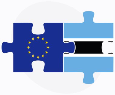 Avrupa Birliği ve Botsvana bayrakları bulmaca 