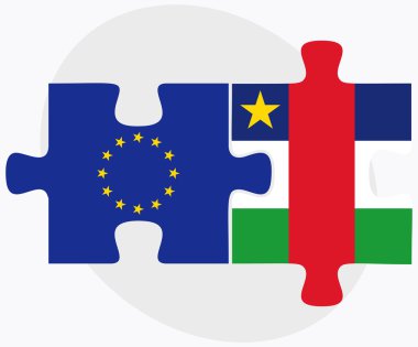 Avrupa Birliği ve Orta Afrika Cumhuriyeti bayrakları bulmaca 