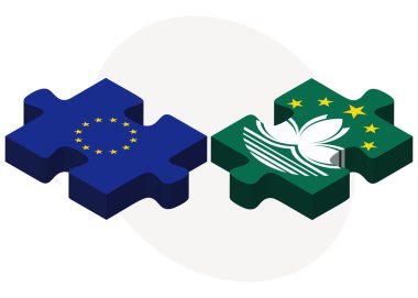 Avrupa Birliği ve Macau bayrakları bulmaca